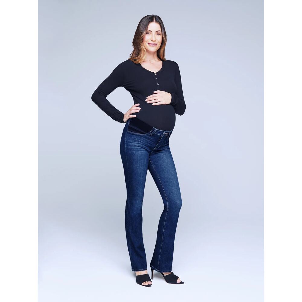L'agence Oriana Maternity Straight Jeans Size 25 Byers High Rise Casual Stretch